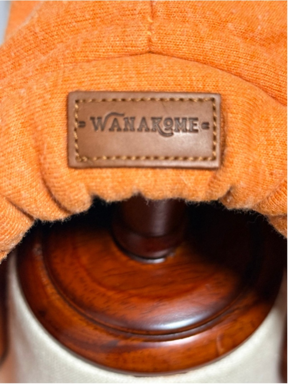 WANAKOME hoodie sweatshirt in a vibrant orange color sz med Turkey - Picture 6 of 9